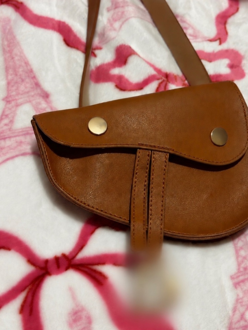 Designer Small Brown Leather Bag Sling Bag